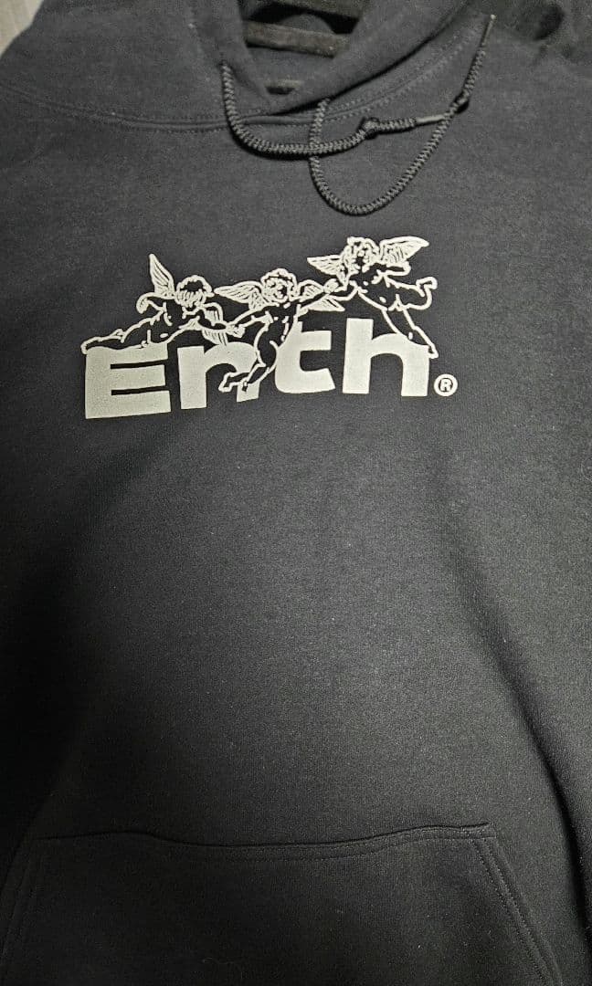 ENTH フード付きパーカー ブラック 2XL