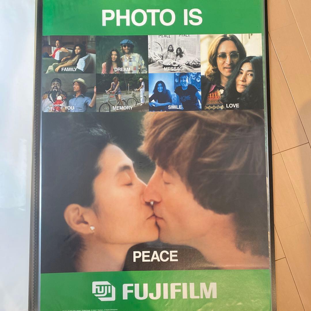 ジョンレノンとオノヨーコの非売品ポスター
