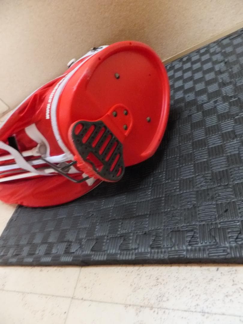 限定！elite grips 希少！スタンド付き ゴルフ キャディーバッグ（赤）