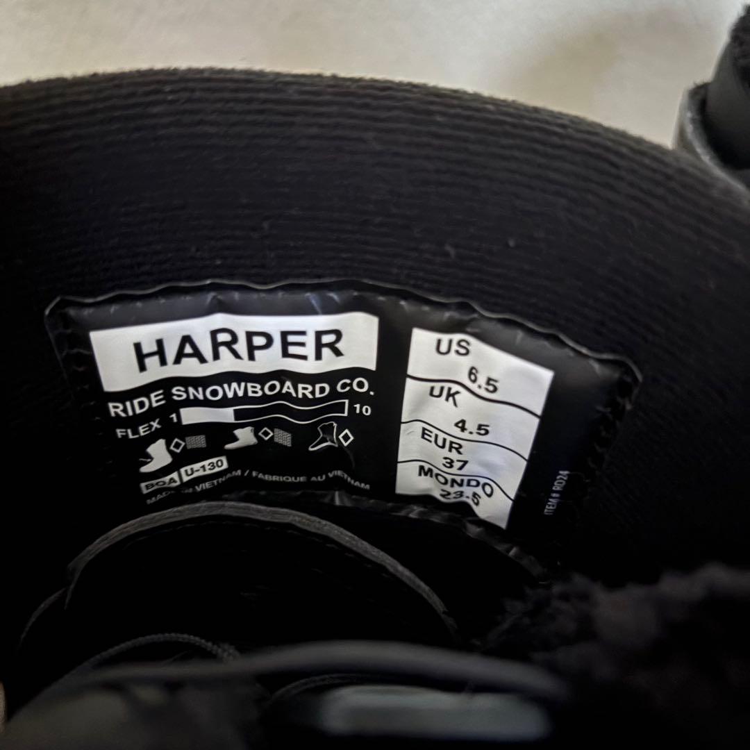 【未使用】 RIDE / HARPER スノーボードブーツ 23.5cm