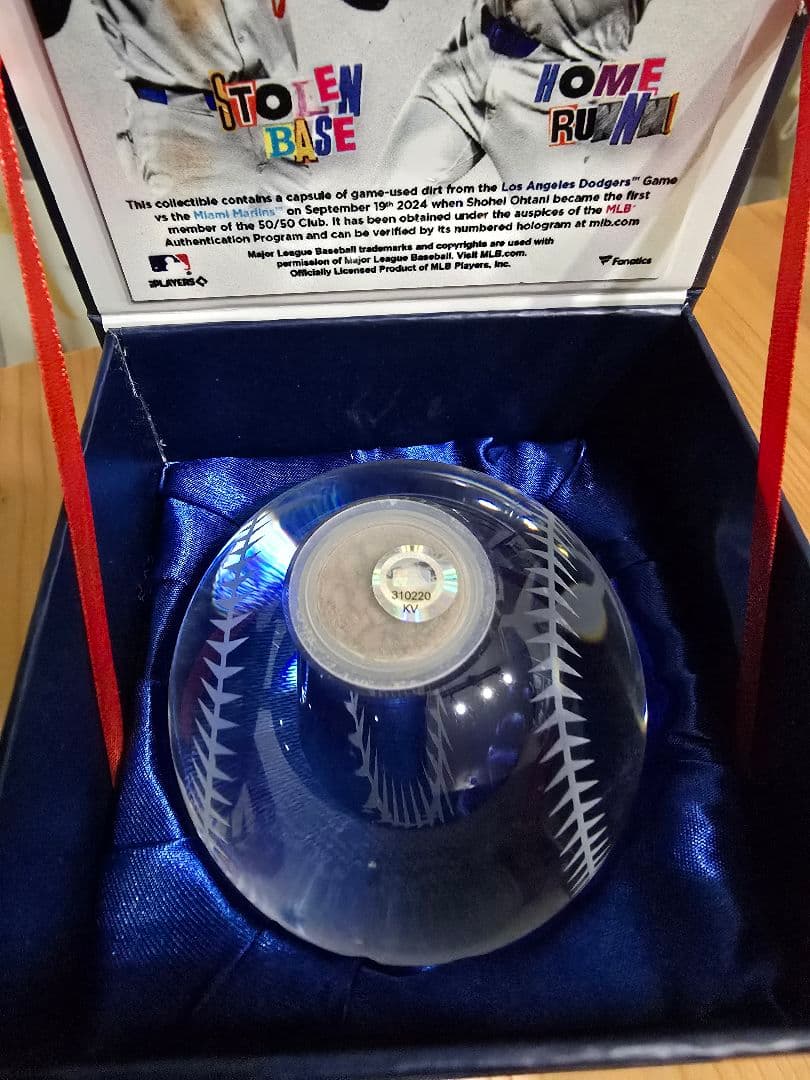 大谷翔平　記念クリスタルボール FANATICS/MLBホログラム 正規品