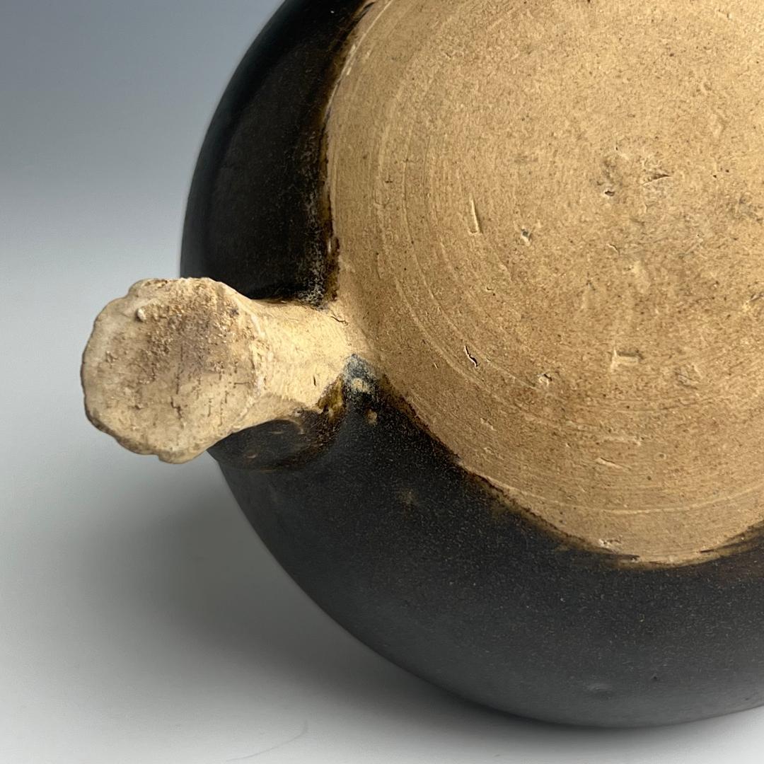 唐黒彩三足香炉 初唐盛 唐三彩 唐物 古玩 中国美術 811b