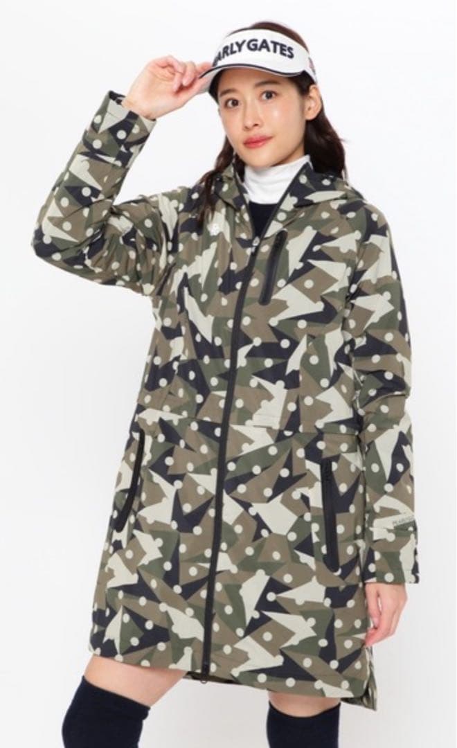 パーリーゲイツ 新品 未使用 2WAY ストレッチタフタ フーディコート 0白