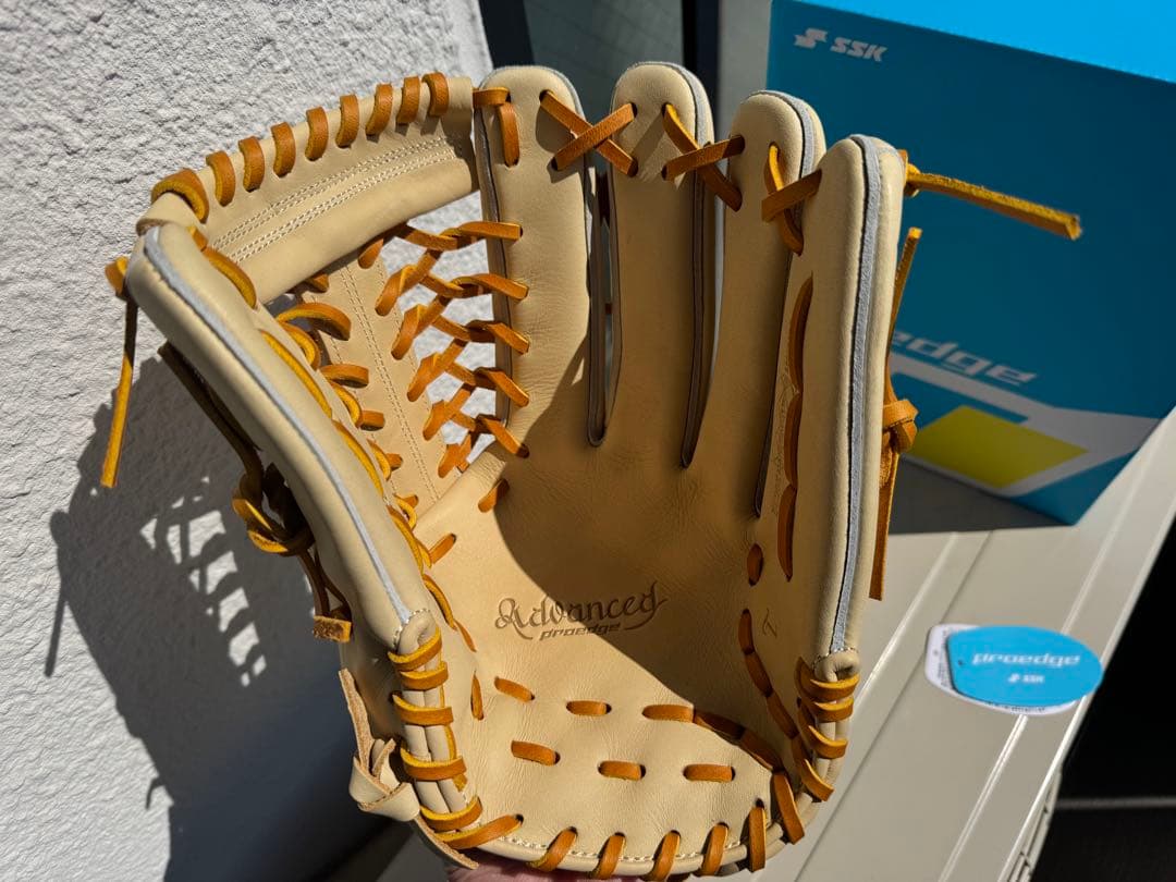 【キャメル】SSK 一般軟式外野手用グラブ