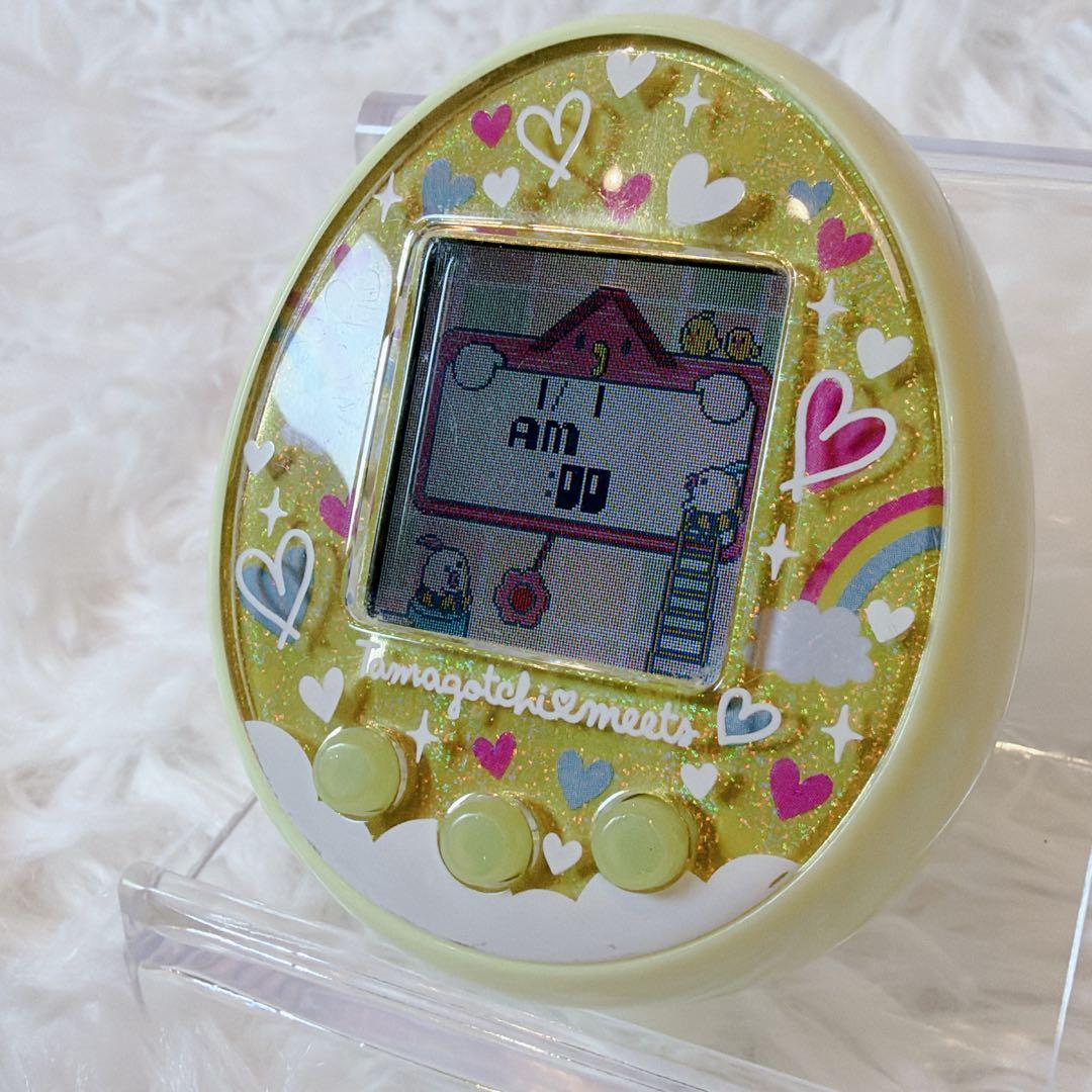 【美品】たまごっちみーつ メルヘンみーつ イエロー ラメ Tamagotchi