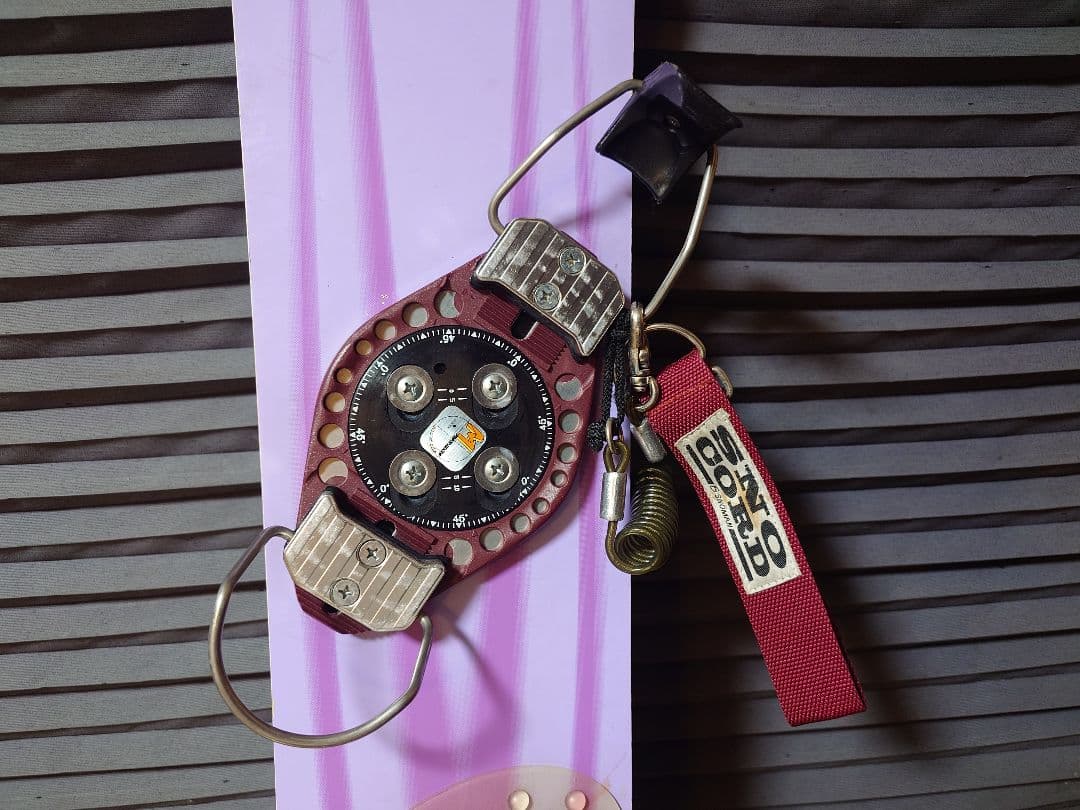 OGASAKA スノーボード パープル バインディング付き