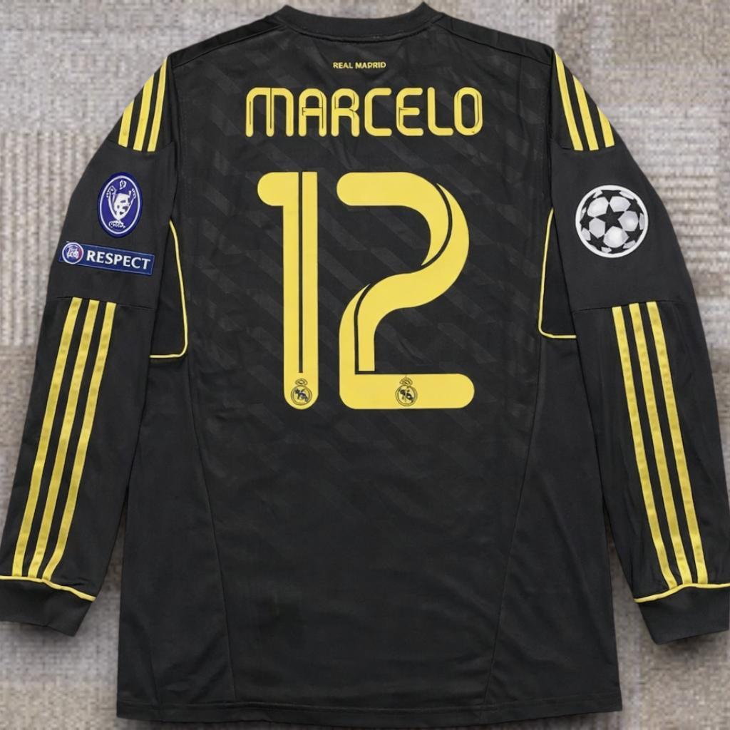11/12 レアル・マドリード アウェイ 長袖 ユニフォーム 12番 マルセロ