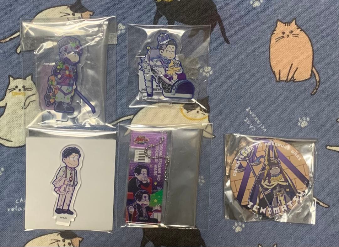 おそ松さん 一松 十四松 へそウォアクスタ アクキー 缶バッジ