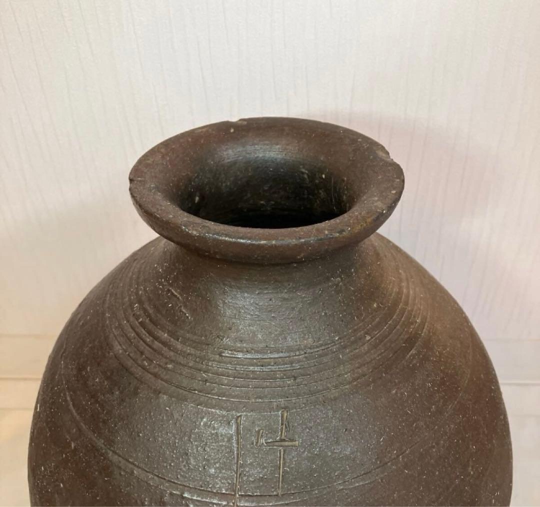 希少　種子島　よきの焼　壺　江戸時代　花瓶　置物　骨董品　古美術品　能野焼