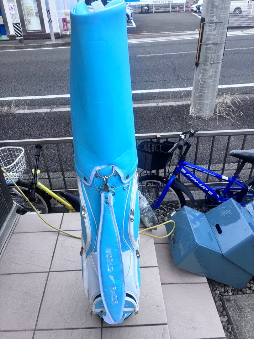 ワールドイーグル ゴルフバッグ 水色