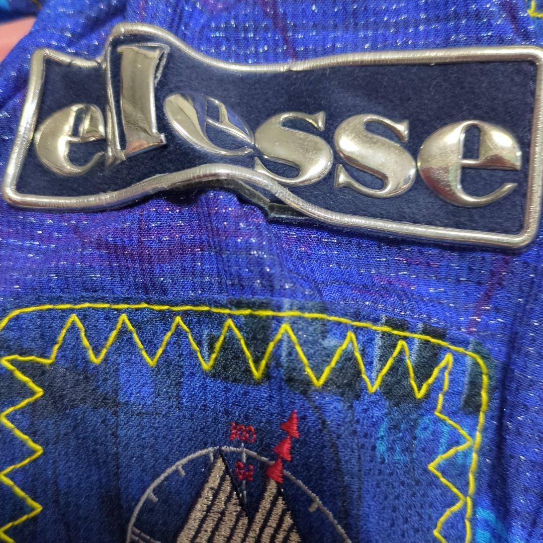 ☆ロゴ傷みありellesse スキーウェア 青紫黄色　☆