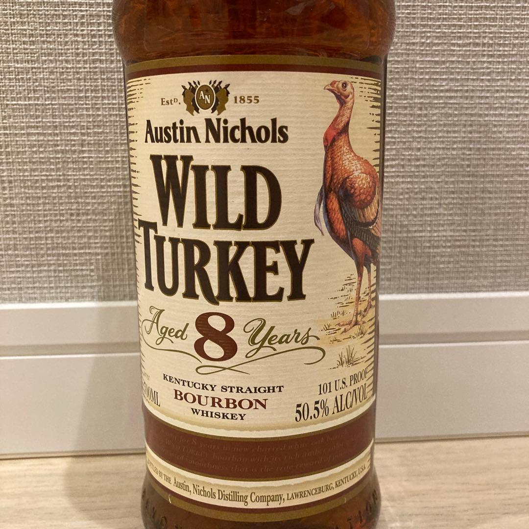 【旧ボトル】ワイルドターキー 8年・旧ラベル・WILD TURKEY 700ml