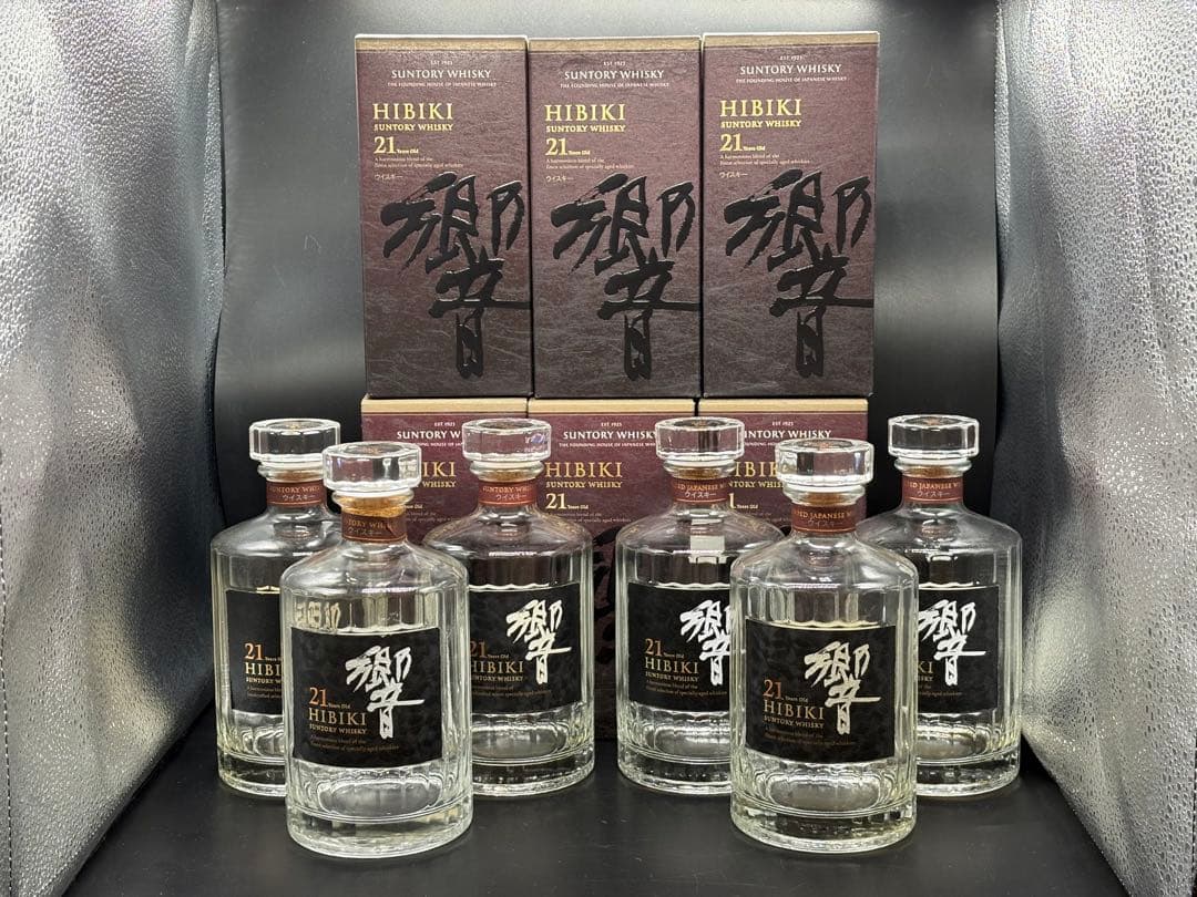 迎春！サントリー 響21年6本 空瓶&カートン&ダンボールコンプリートセット