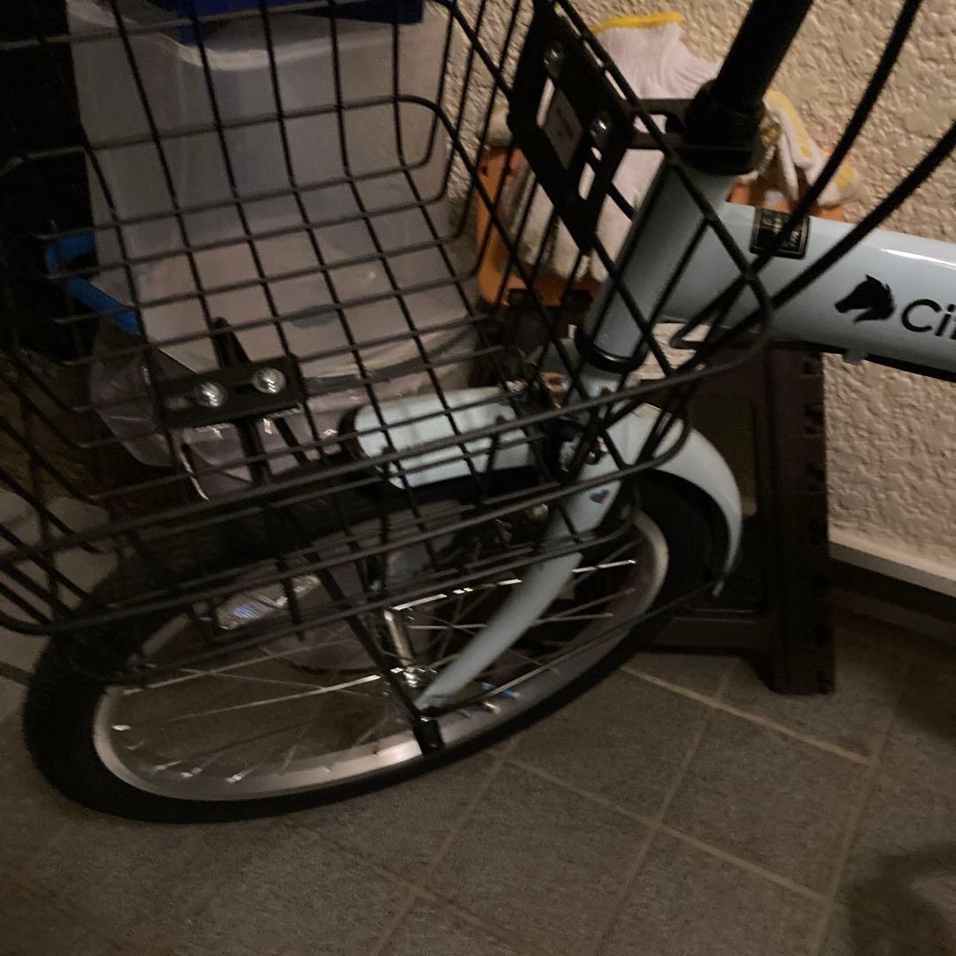 完成品　折りたたみ　自転車　20インチ　6段変速　美品　引き取り