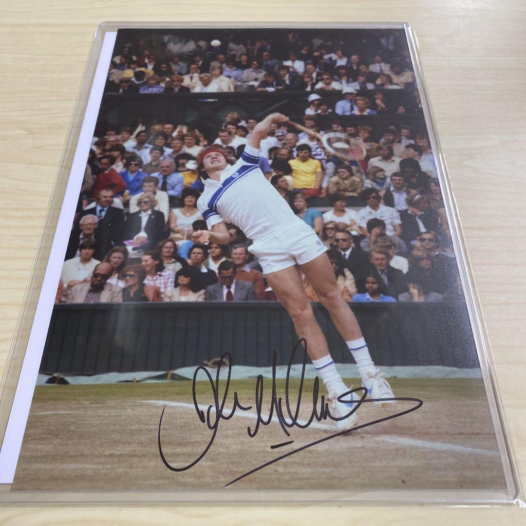 ジョン・マッケンロー 直筆サイン入りフォト証明書テニス John McEnroe