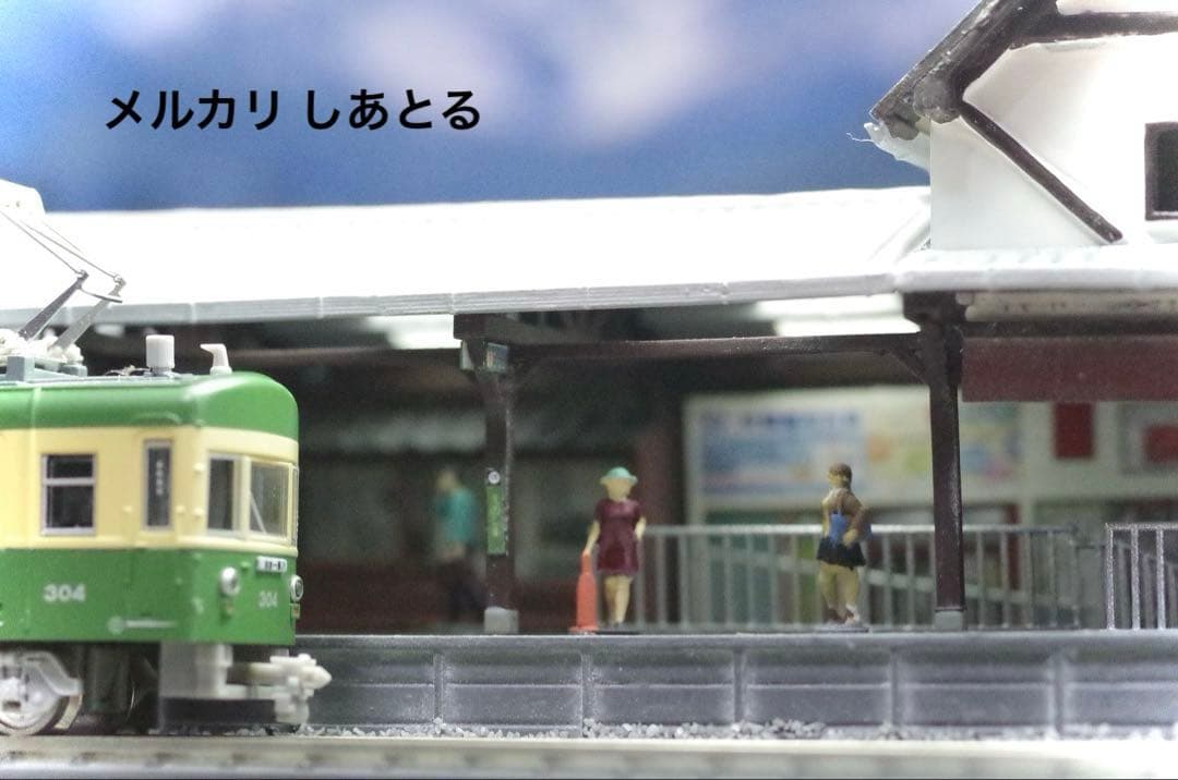 江ノ電 江ノ島駅 鉄道ジオラマ展示台 Nゲージ 鉄コレ 鉄道模型 ジオコレ