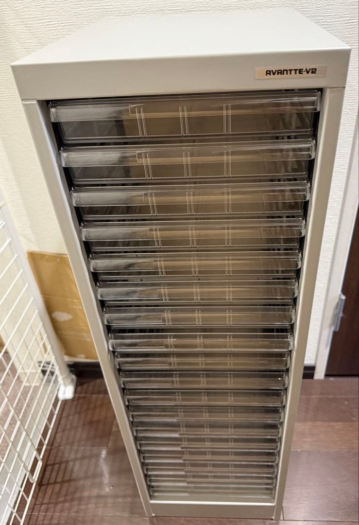 ナカバヤシ アバンテV2フロアケース A4 浅18段 AF-18 グレー