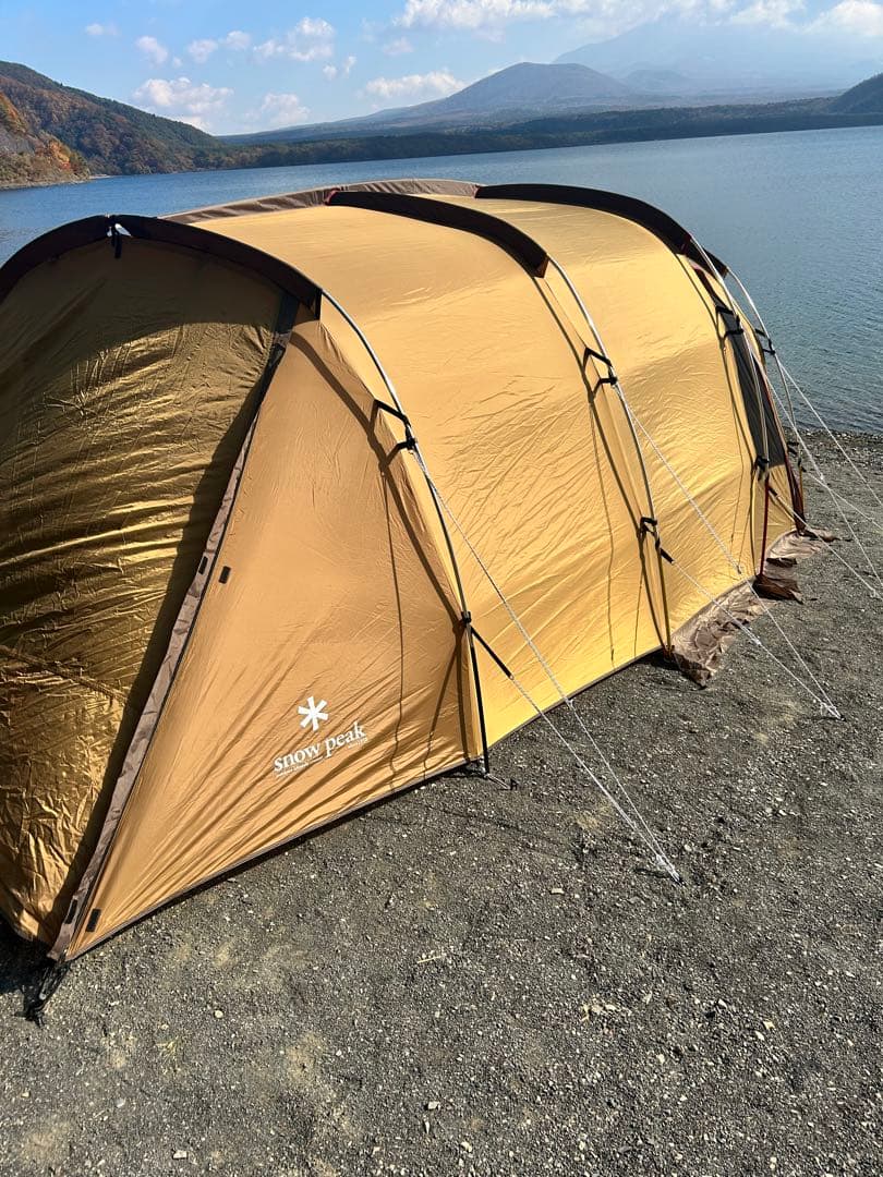 スノーピーク　エルフィールド　自作グランドシート付き