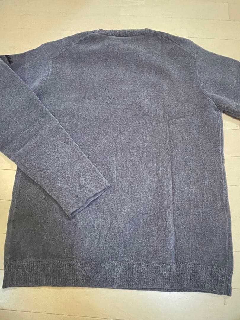 MUTA グレー セーター Lサイズ ロゴ入り