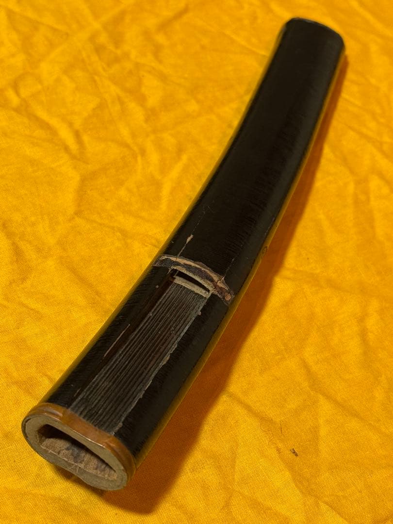 短刀拵　素銅地揃金具　小柄/割笄付