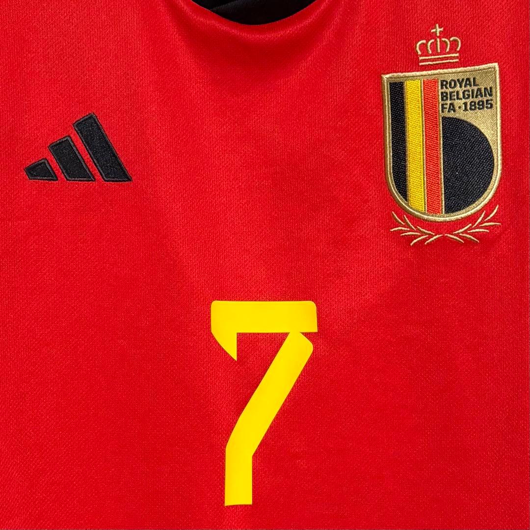 【極美品！】2022カタールW杯 ベルギー代表 ♯7 デブライネ【Lサイズ】