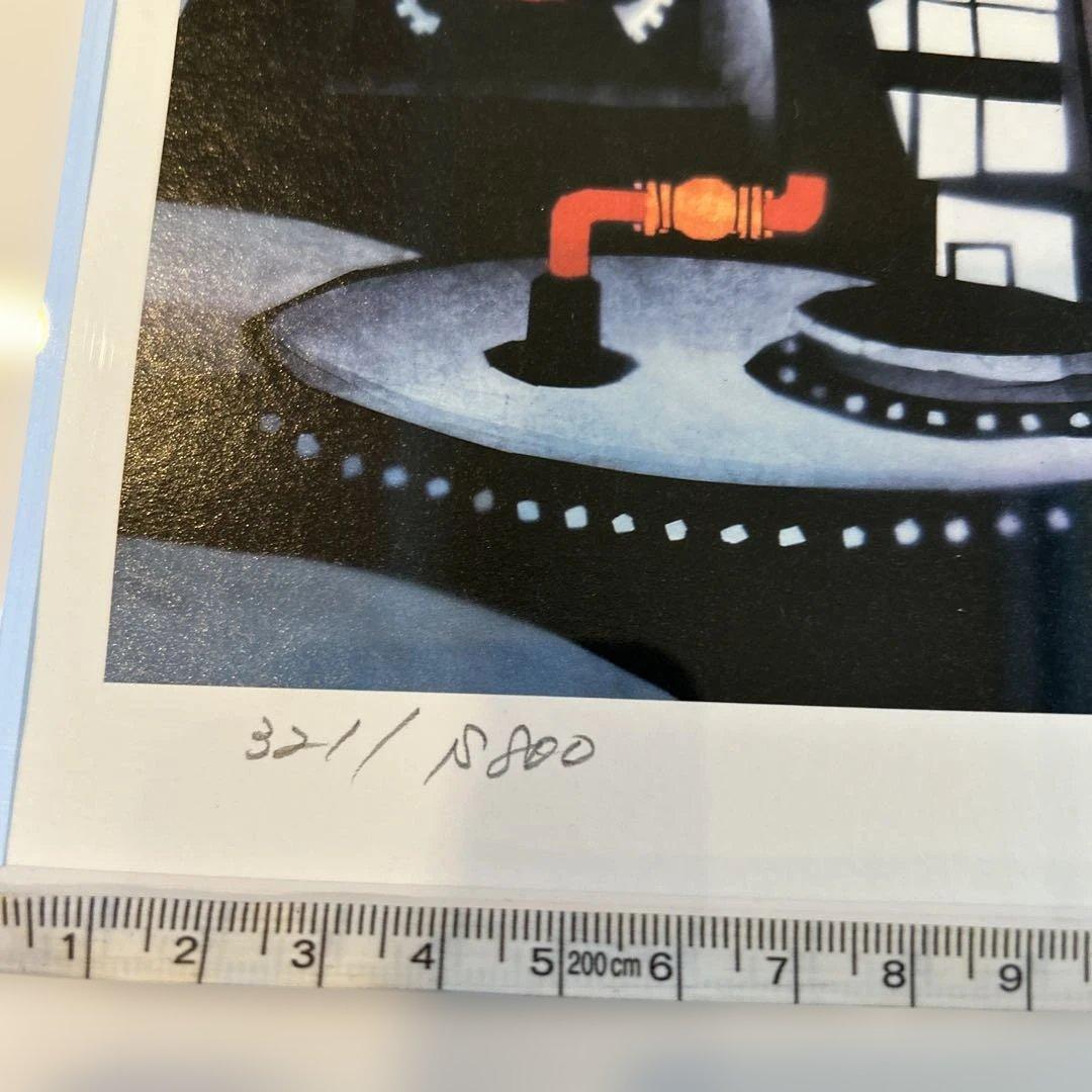 最終値下げ　藤城清治「真夜中の工場」　　　　　保証書有猫 ねこネコ