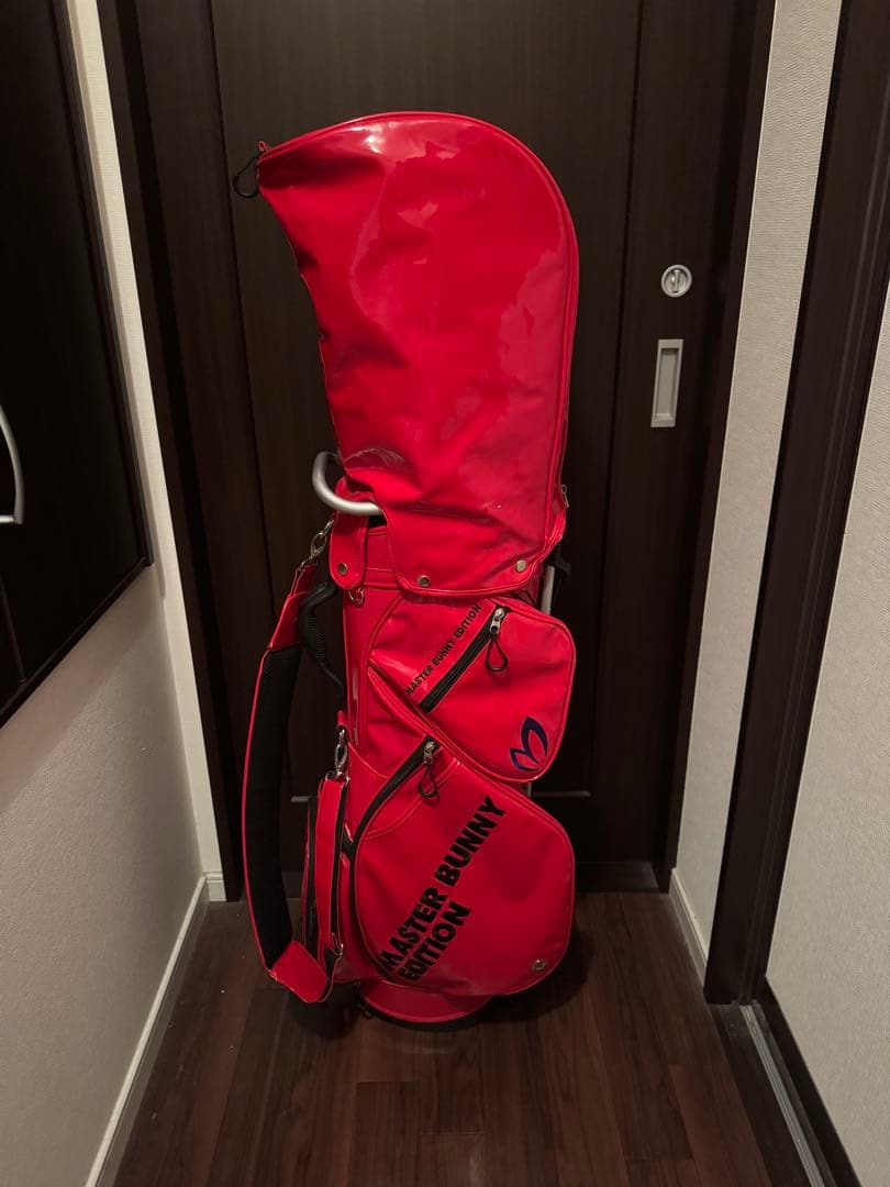 マスターバニー　エディション　キャディバッグ レッド　スタンド