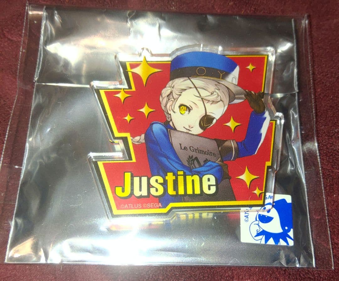 バッジ　ペルソナ5　ジュスティーヌ　ふぉーちゅんアクリルバッジ