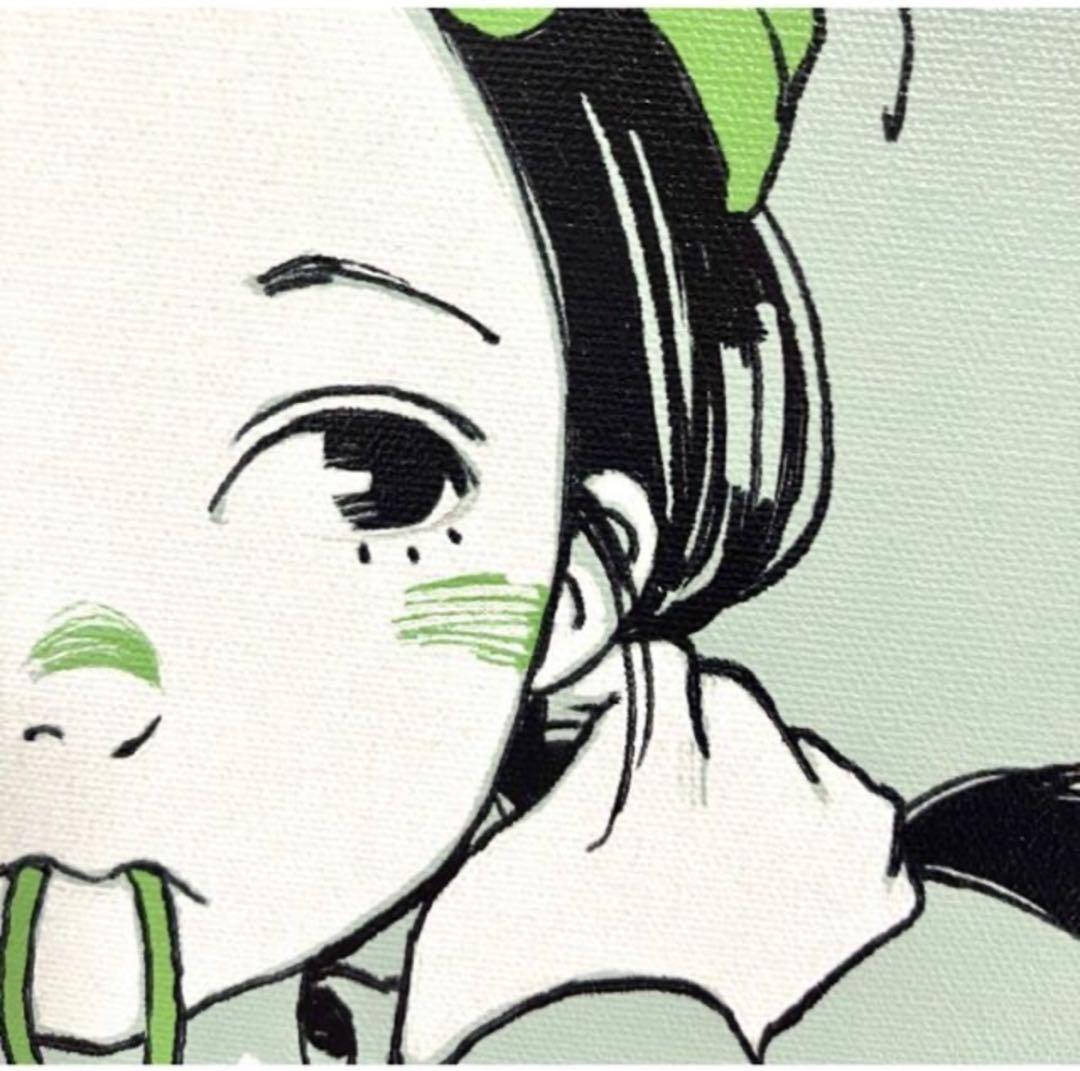 古塔つみ over print POP ART canvas mint ED5