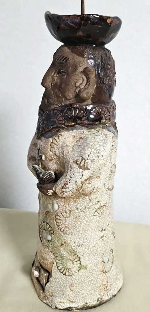 蝋燭立『鳩を抱いた伴天連』