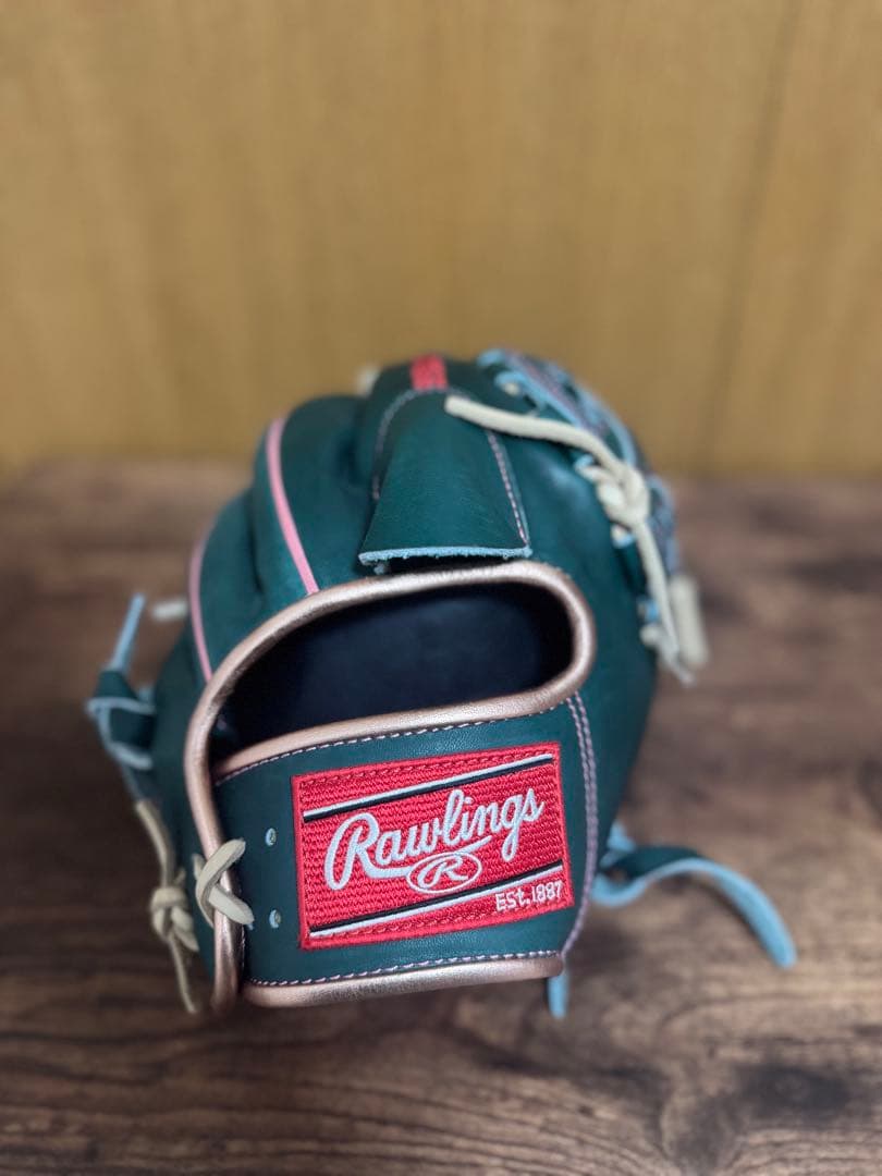 【美品】RAWLINGS・限定 小川モデル 軟式投手用 ダークグリーン