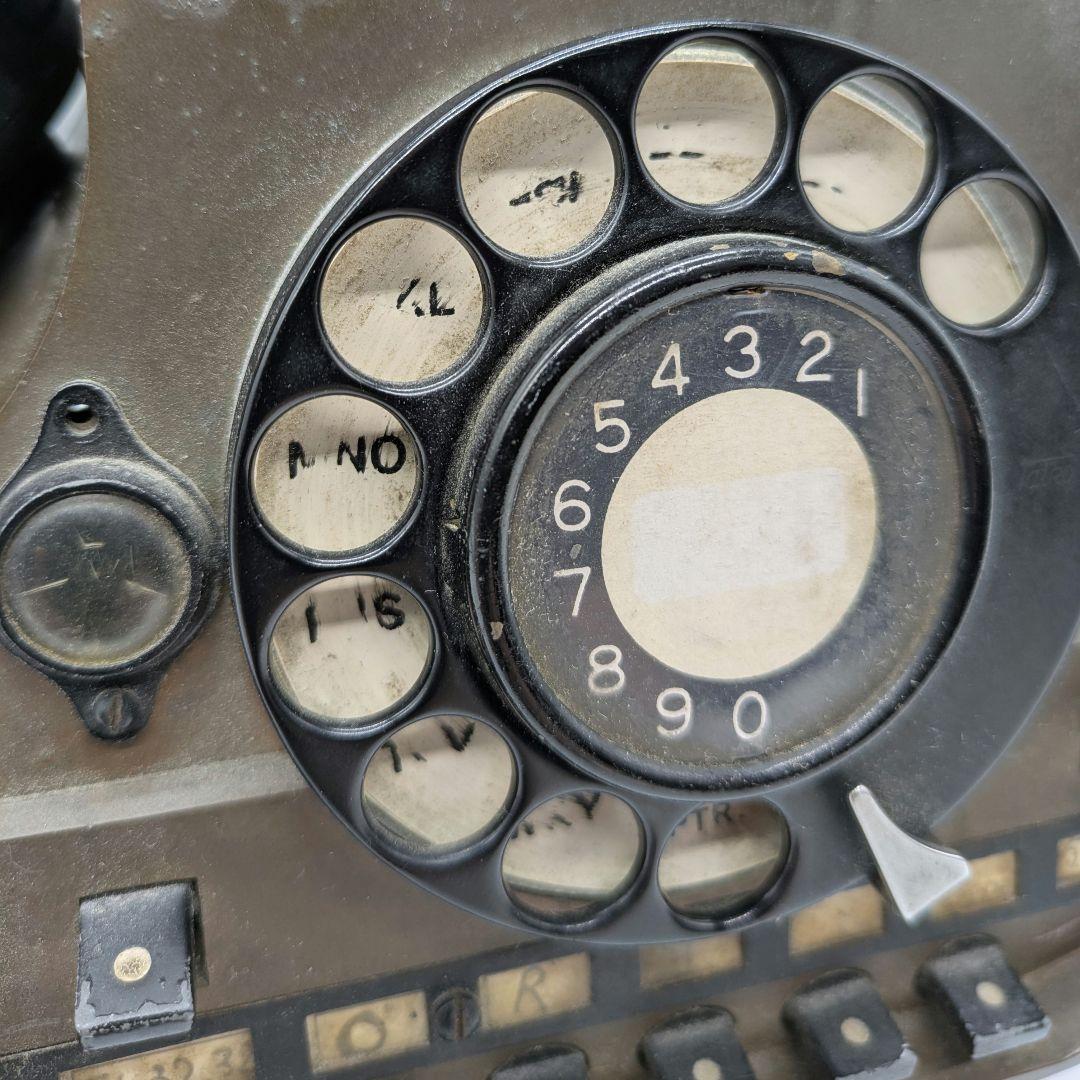 ヴィンテージ ダイヤル式電話機 レトロ 海外モデル 希少