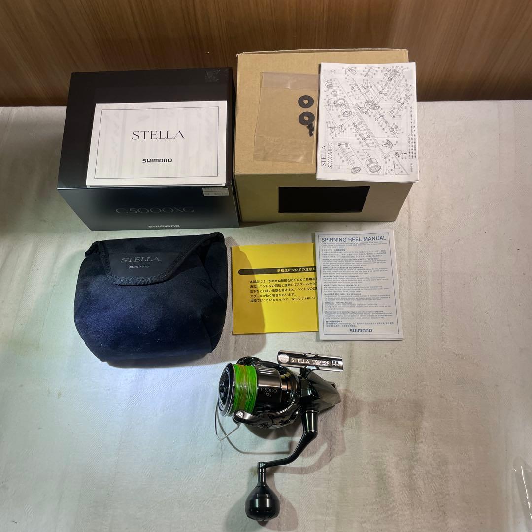 極美品 SHIMANO 22 STELLA C5000XG新品PEライン付シマノ
