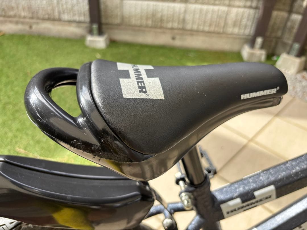 『引き取り限定』 HUMMER キッズ自転車 ブラック バスケット付き