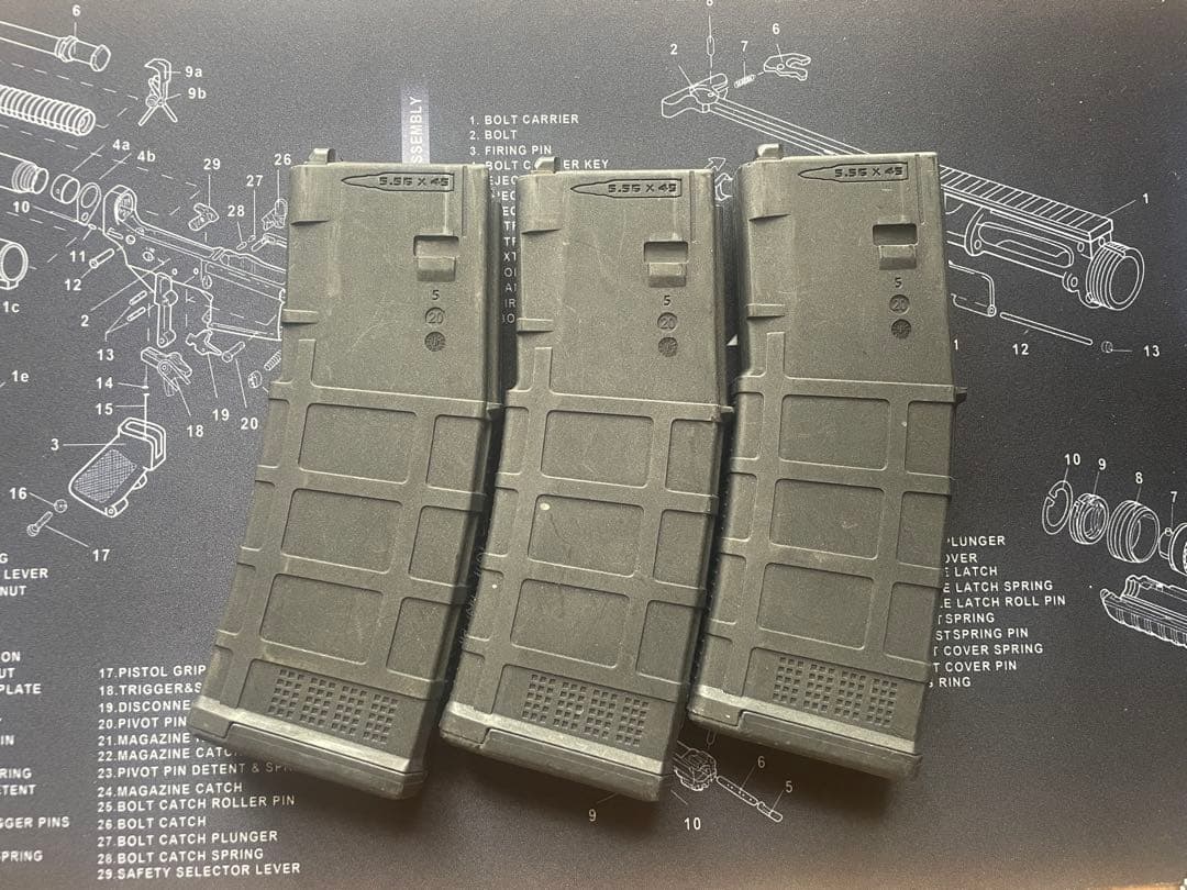 SYSTEMA PTW トレポン マガジン3個セット マグプル Magpul