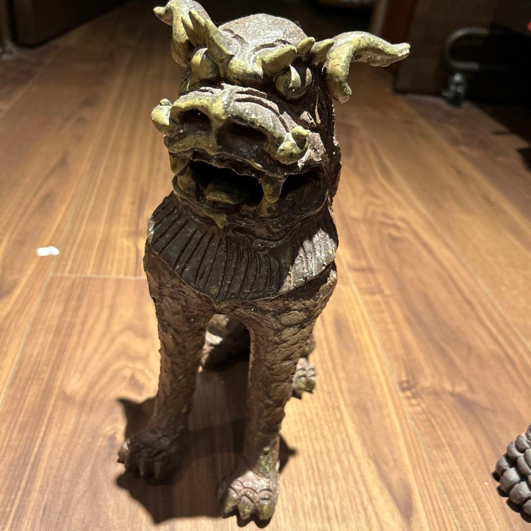 一匹シーサー　守神　沖縄　新品未使用