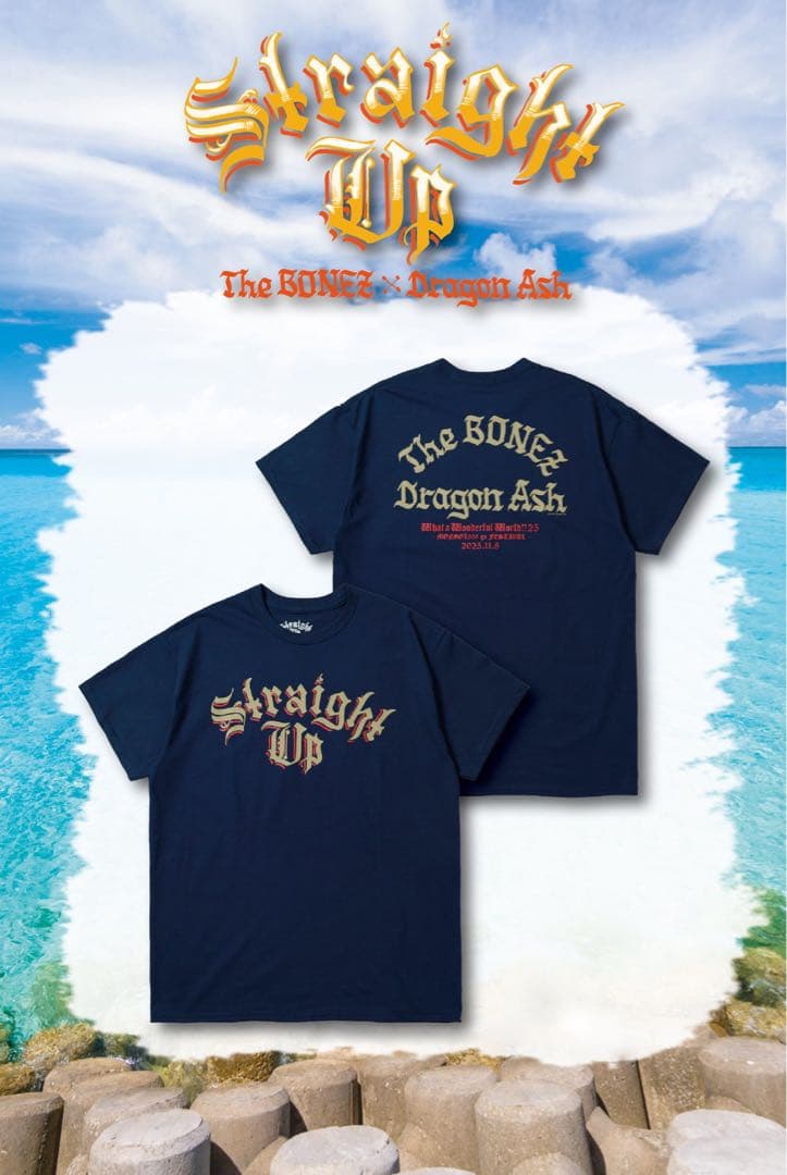 【XL】DragonAsh×The BONEZ straight up Tシャツ