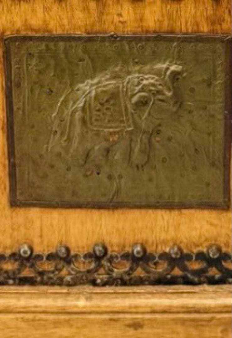 高級♦️アジアン アンティーク キャビネット♦️幸運や金運を呼び込む 象 馬♦️送料込