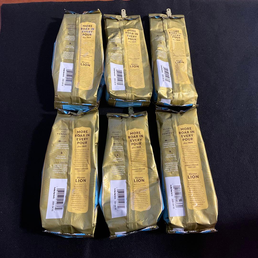 ライオン コナコーヒー 100% 粉タイプ　6袋