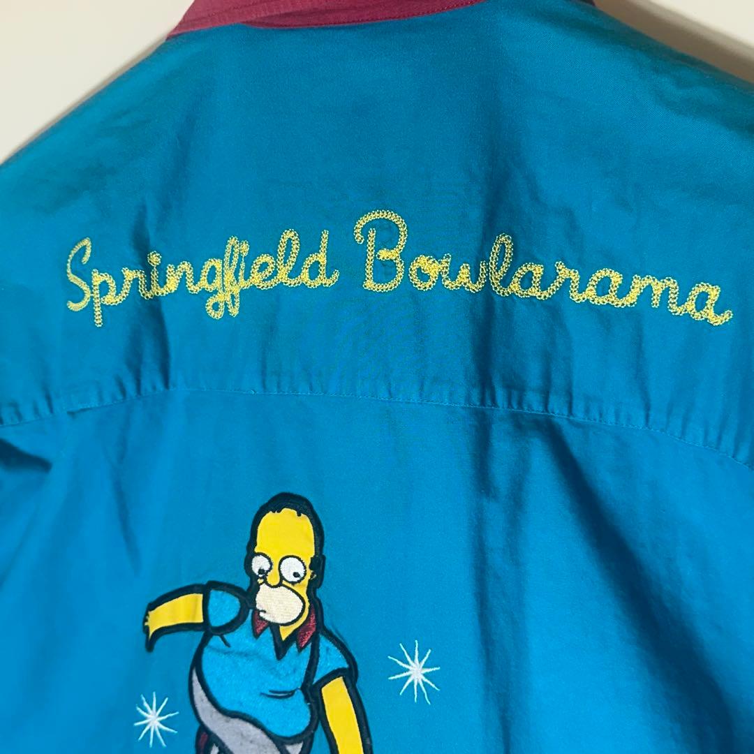 【レア】2002年Simpsons シンプソンズ ボウリングシャツ L〜XL