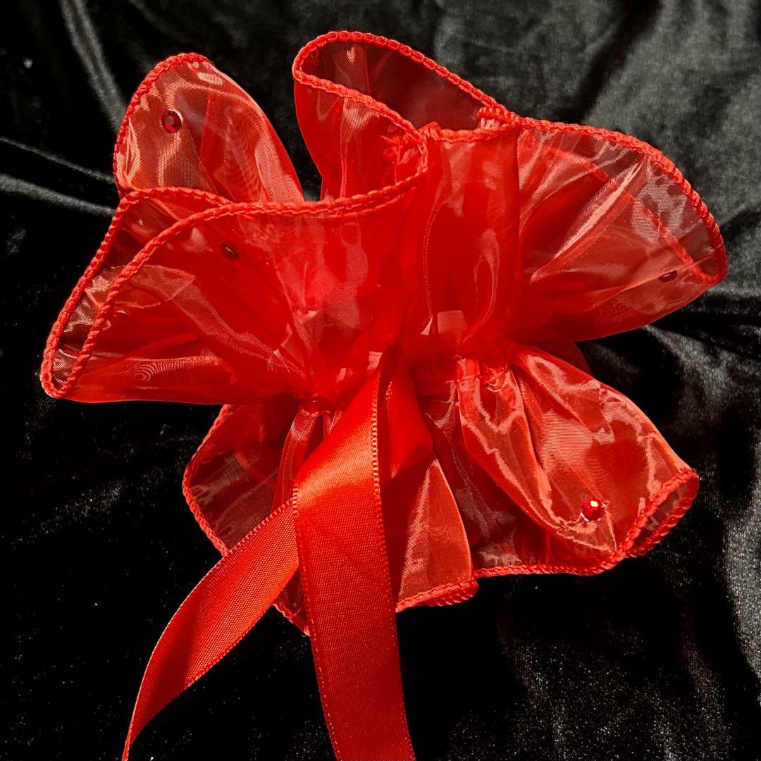 社交ダンス★スタンダード ドレス★レッド★取り外し可能フロート付★サイズM★新品