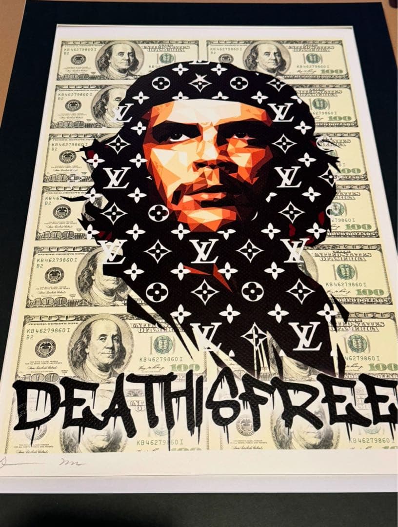 世界限定100枚 DEATH NYC チェゲバラ アートポスター　額縁入り