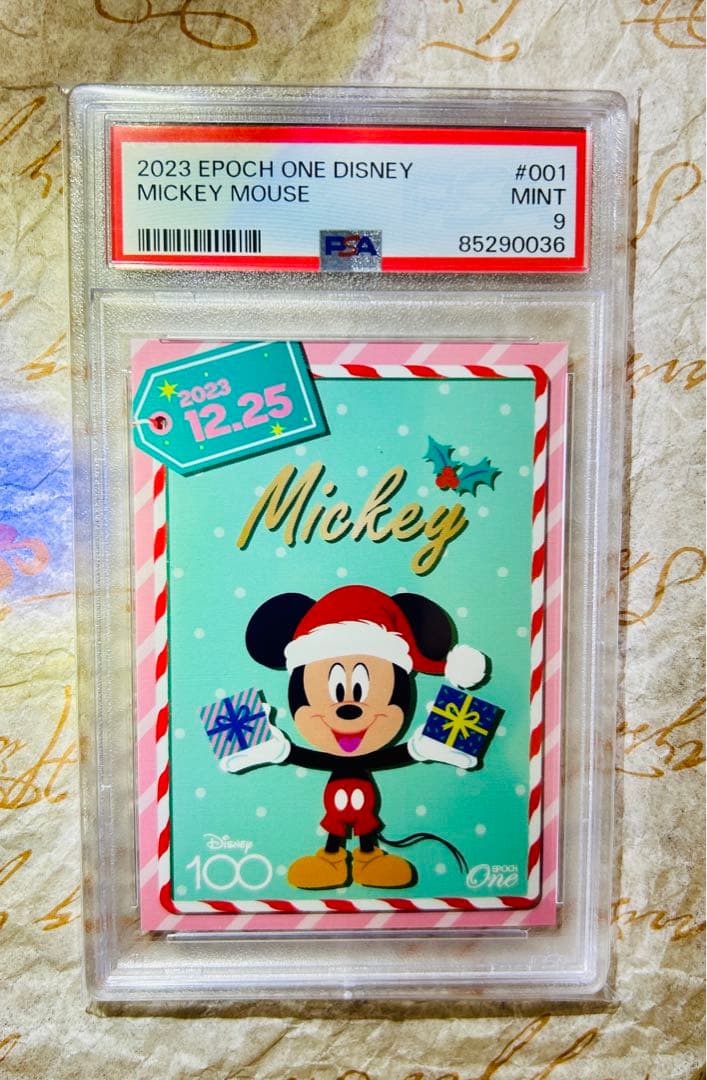 世界9枚 PSA 9 エポックワン ディズニー100 ミッキーマウス トレカ限定
