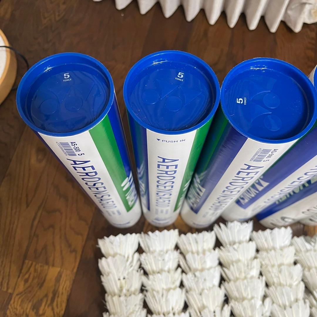 ヨネックス　バドミントン　シャトル　中古　エアロセンサ　ニューオフィシャル　5番
