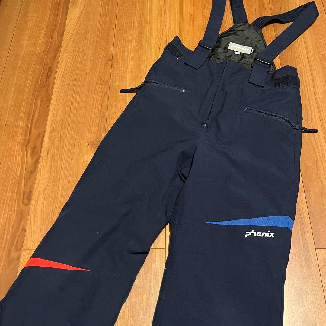 Phenix 子ども用スノーボードウェア 赤青 140cm(サイズ調整可)