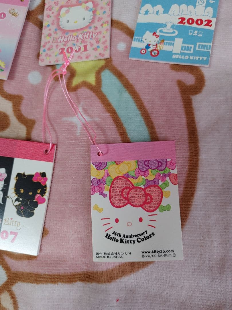 激レア！キティ35周年アニバーサリーミニメモ35種類コンプリート　サンリオおまけ