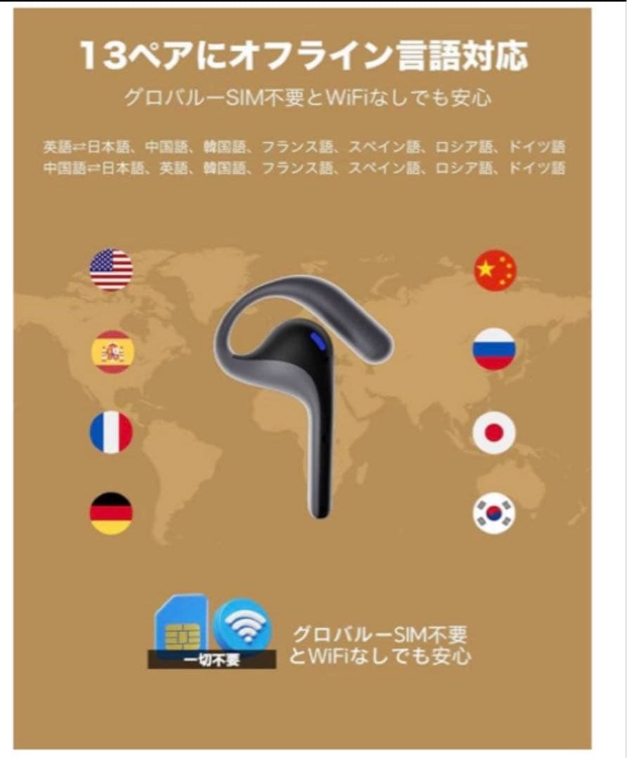 Timekettle W4 Pro AI通訳機 翻訳機能付きイヤホン 通話翻訳