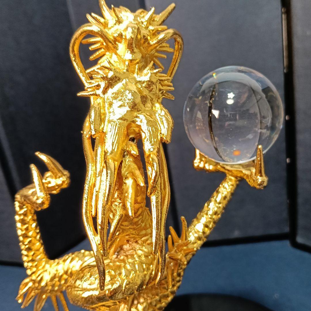 AO82 般若勘渓 昇龍 水晶玉 逆さ写り本物 鋳銅製 未使用 美品共箱 飾台