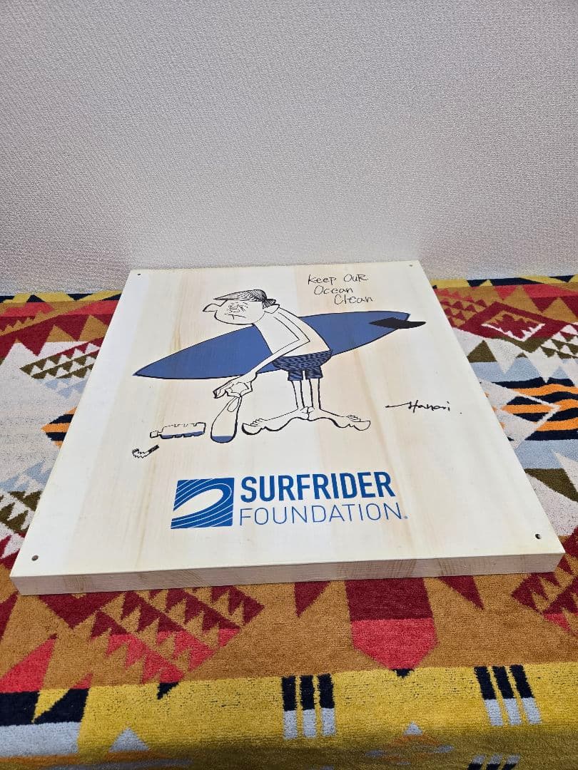 SURFRIDER FOUNDATION 木製サインボード 花井祐介