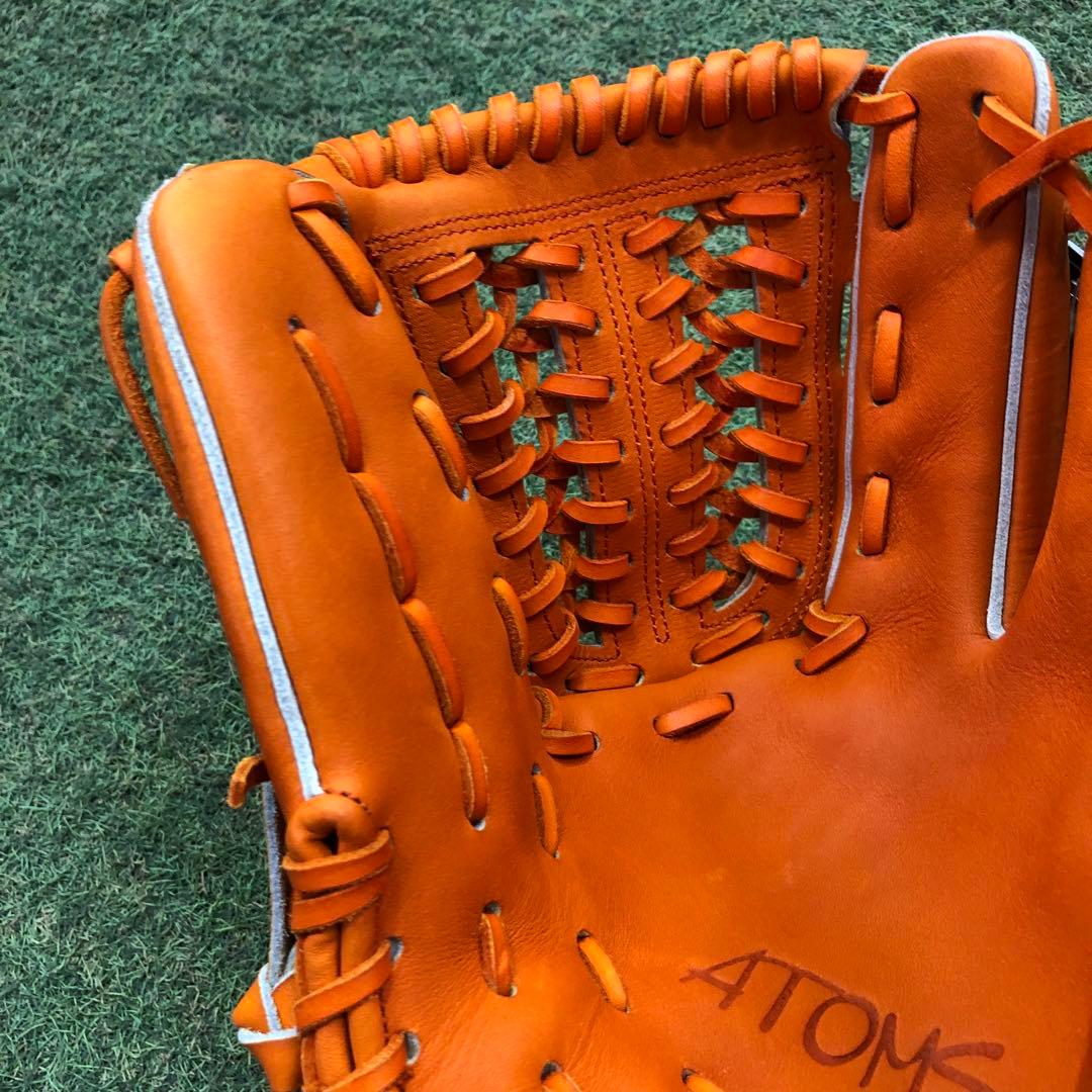 限定AGL-105C アトムズ　メーカー型付け済グラブ オレンジ